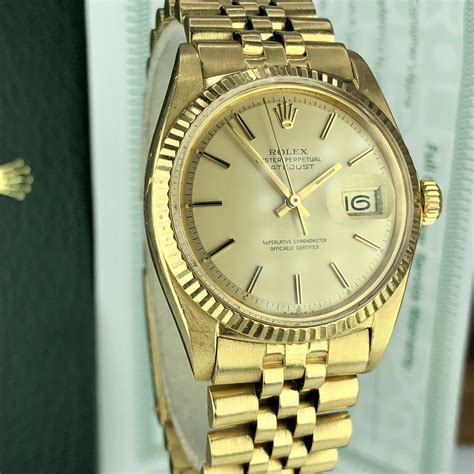 rolex datejust 36 1601 gold.